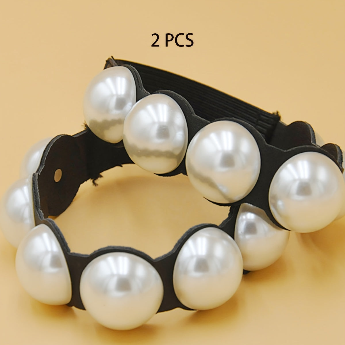 2pcs Adjustable Faux Pearl Adjustable Anti-Loose Shoe Straps For High Heels And Flats