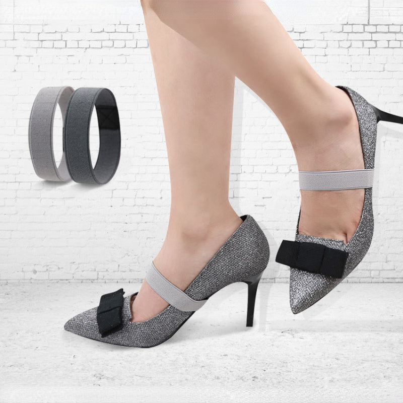 2pcs High Elastic Anti-loose Shoe Straps - High Heels Flat Belts, Solid Color Shoelaces - For Women & Men - Suitable for Sneakers, Flats, Heels - Perfect for Keeping Shoes Secure