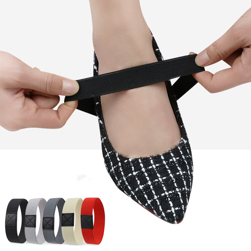 2pcs High Elastic Anti-loose Shoe Straps - High Heels Flat Belts, Solid Color Shoelaces - For Women & Men - Suitable for Sneakers, Flats, Heels - Perfect for Keeping Shoes Secure