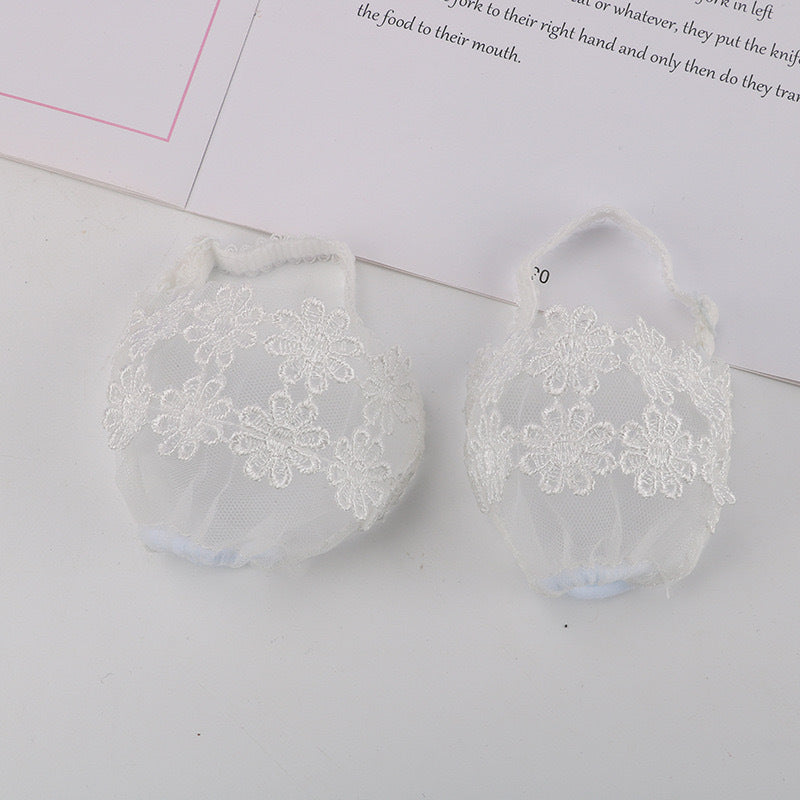 Canvas High Heel Lace Shoe Straps Anti-Slip Detachable Shoe Bands Accessories - Pair