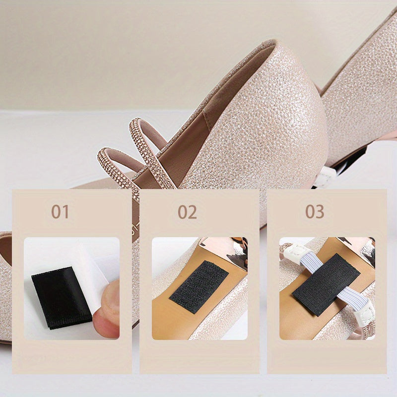 High Heel Shoes Shoelace Anti-Drop Artifact Installation-Free Strap Fixed Shoes Anti-Heel Drop Rhinestone Strip Single Shoe Strap