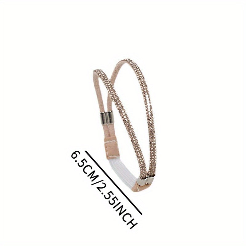 High Heel Shoes Shoelace Anti-Drop Artifact Installation-Free Strap Fixed Shoes Anti-Heel Drop Rhinestone Strip Single Shoe Strap