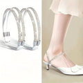 High Heel Shoes Shoelace Anti-Drop Artifact Installation-Free Strap Fixed Shoes Anti-Heel Drop Rhinestone Strip Single Shoe Strap