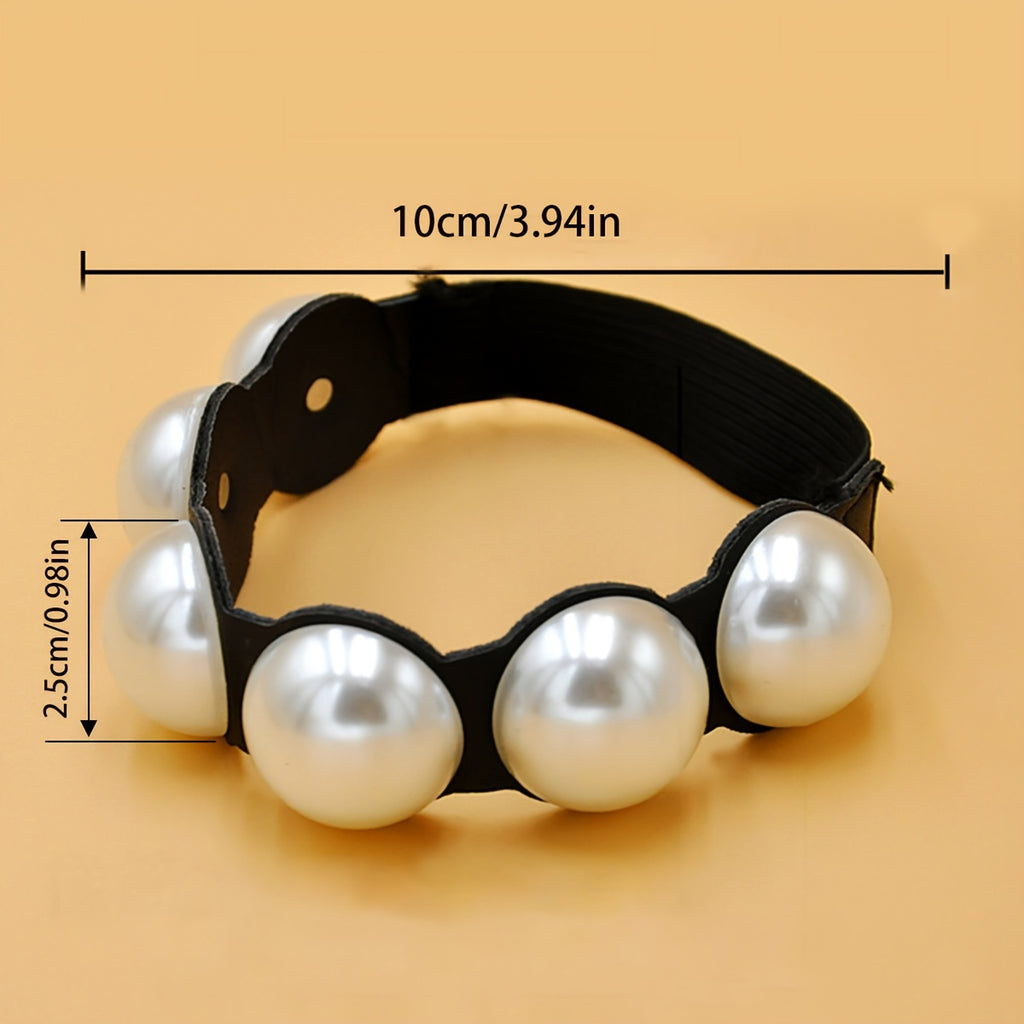 2pcs Adjustable Faux Pearl Adjustable Anti-Loose Shoe Straps For High Heels And Flats