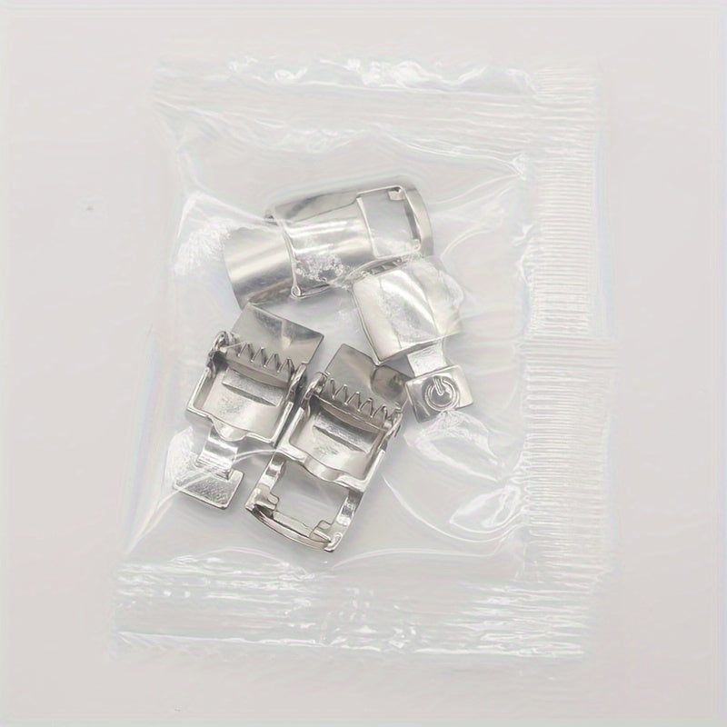 Stylish Metal Buckles 10pcs Stylish Metal Quick-Release No-Tie Shoelace Buckles | Easy Press-On Buckle Locks with Adjustable Fit for Comfortable Wear - Hassle-Free Shoelace Clips for Women and Men