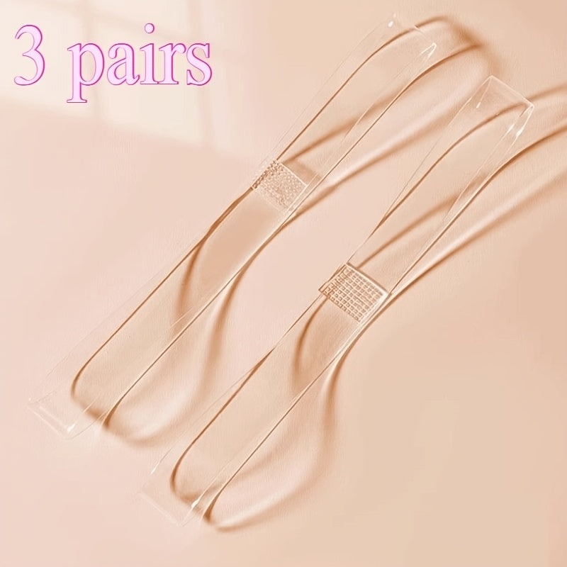 1 pair\u002F3 pairs\u002F6 pairs, Transparent Invisible Shoelaces for Women'S High Heels, Anti-Slip Silicone Fastening Straps, No-Trace Secure Hold, Suitable for Single Shoes\u002FClogs\u002FMary Jane Flats, Comfortable Invisible Shoe Laces