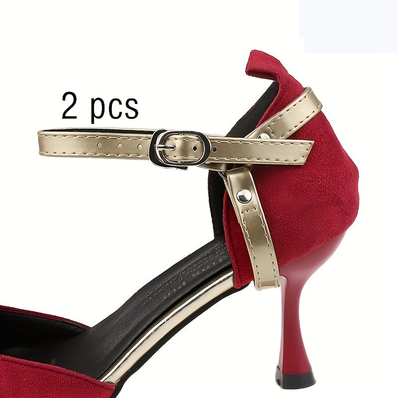 Detachable High Heels Shoelace Holder 2pcs Adjustable High Heels Bundle Shoelace Holding Loose Anti-skid Straps Detachable Women Lace Shoes Bands Shoe Care Kit