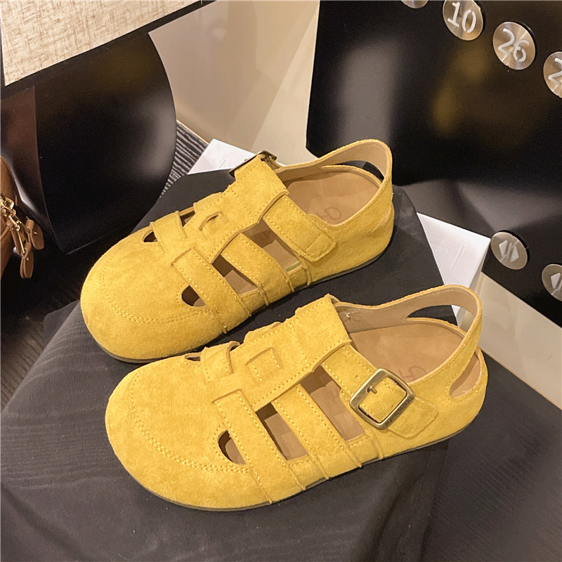 Women's Beige Retro Platform Sandals - Open Toe Backless sandals with Cushioned Insole - PU Synthetic Leather & Rubber Sole - for Casual, Formal, Beach Outfits - Everyday Summer Shoes, Outdoor Walking, Vintage Charm, Comfortable Fit, Fashion Lovers