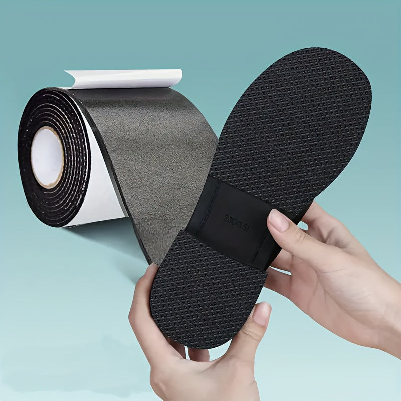 Anti-Slip Shoe Tape Durable Anti-Slip Shoe Sole Repair Tape - 1 Roll, EVA Material, Noise-Reducing, Ideal for High Heels & Sports Shoes, Odorless