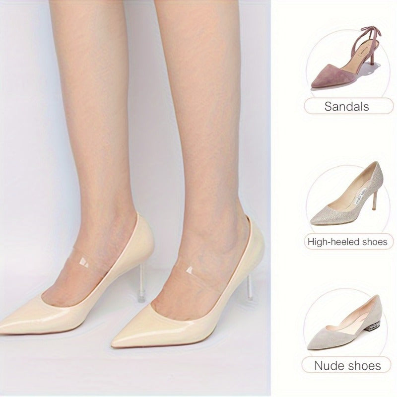 Clear Shoe Laces Invisible 1\u002F5\u002F10 Pairs Clear Silicone No-Slip Shoe Laces | Women's Shoe Accessories for Holding Loose Shoes Dancing High Heels Mule