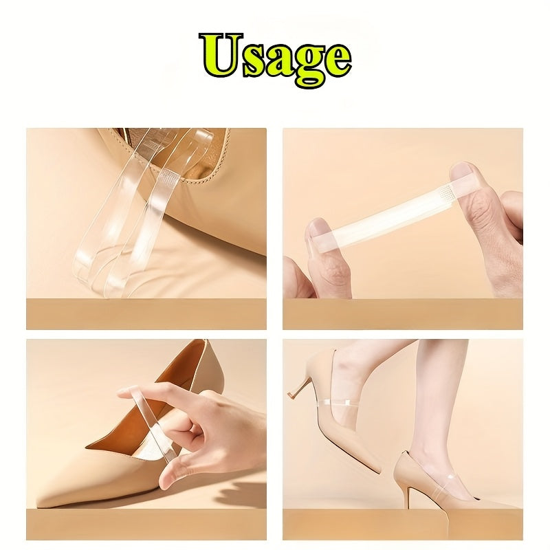 1 pair\u002F3 pairs\u002F6 pairs, Transparent Invisible Shoelaces for Women'S High Heels, Anti-Slip Silicone Fastening Straps, No-Trace Secure Hold, Suitable for Single Shoes\u002FClogs\u002FMary Jane Flats, Comfortable Invisible Shoe Laces