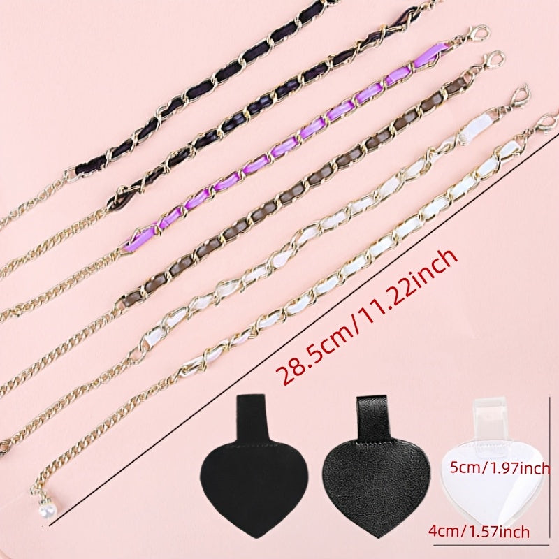 1 Pair Universal Chain Strap for Shoes, High Heel Straps without Security, Drop-Heeled Shoe Laces