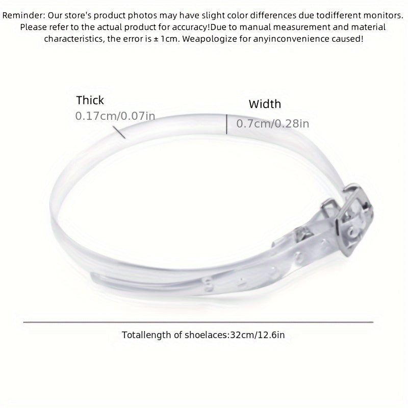 2pcs Clear Silicone Ankle Straps for High Heels - Soft, Versatile, and Multifunctional, Prevent Shoes from Slipping, Tie Shoelaces, Wrap Around Ankle, Hand Washable, No Battery Needed, Casual Style, Ankle Support|Transparent Strap|Silicone Material