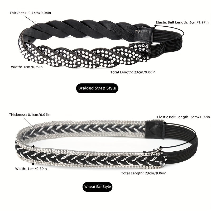 2Pcs Rhinestone Elastic Band Shoe Strap Crystal Shoelace For High Heel Strap Women Shoes Sneakers Strings Anti-Loose Straps