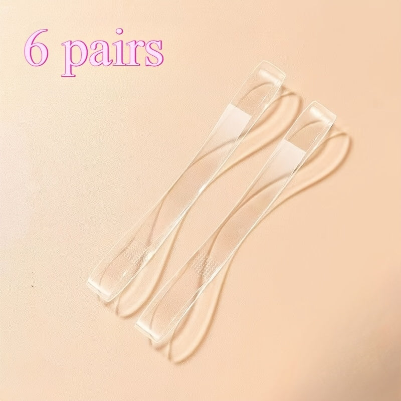 1 pair\u002F3 pairs\u002F6 pairs, Transparent Invisible Shoelaces for Women'S High Heels, Anti-Slip Silicone Fastening Straps, No-Trace Secure Hold, Suitable for Single Shoes\u002FClogs\u002FMary Jane Flats, Comfortable Invisible Shoe Laces