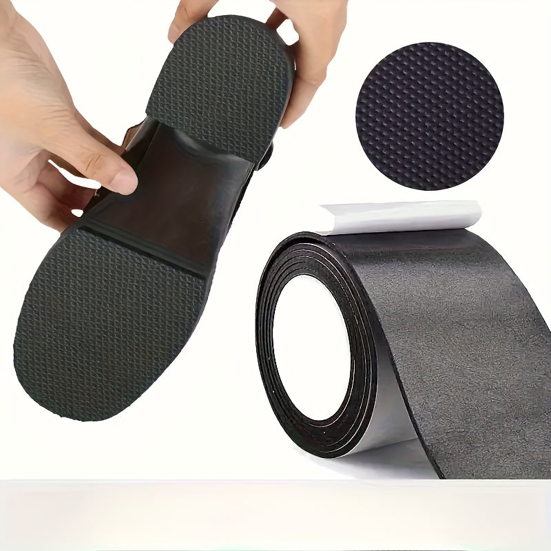 Self-Adhesive Shoe Sole Repair Tape - Anti-Slip, Noise, Durable Protector for High Heels & Sports Shoes, Textured Grip Patch with Easy Application, Shoe Accessories