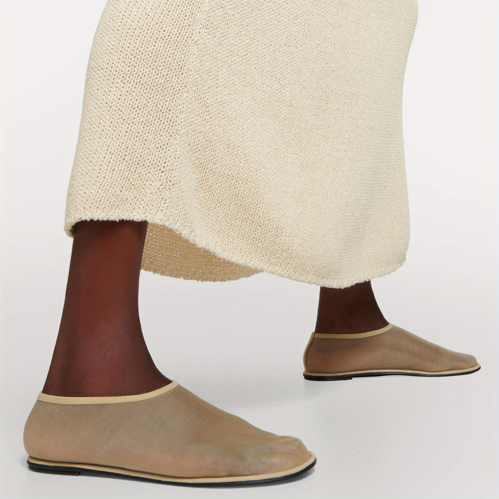 Women's Slip-On Ballet Flats - Cushioned Insole & Non-Slip Rubber Sole, PU Synthetic Cover Upper - Elegant Everyday & Formal Shoes for Women - All-Season Comfortable Flats