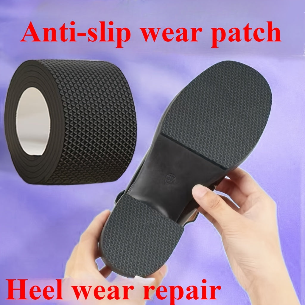 Self-Adhesive Shoe Sole Repair Tape - Anti-Slip, Noise, Durable Protector for High Heels & Sports Shoes, Textured Grip Patch with Easy Application, Shoe Accessories