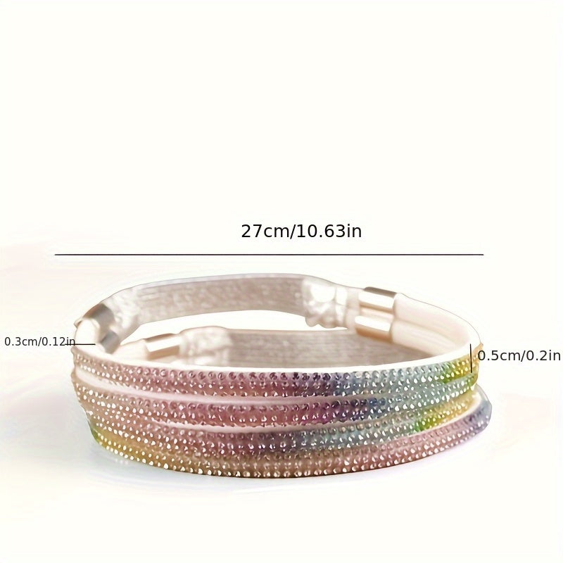 1 Pair Anti-Slip Shoe Strap with Free Installation, Rhinestone Heel Protector for High Heels and Single Shoes