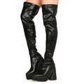 Thick-soled high-heeled over-the-knee boots