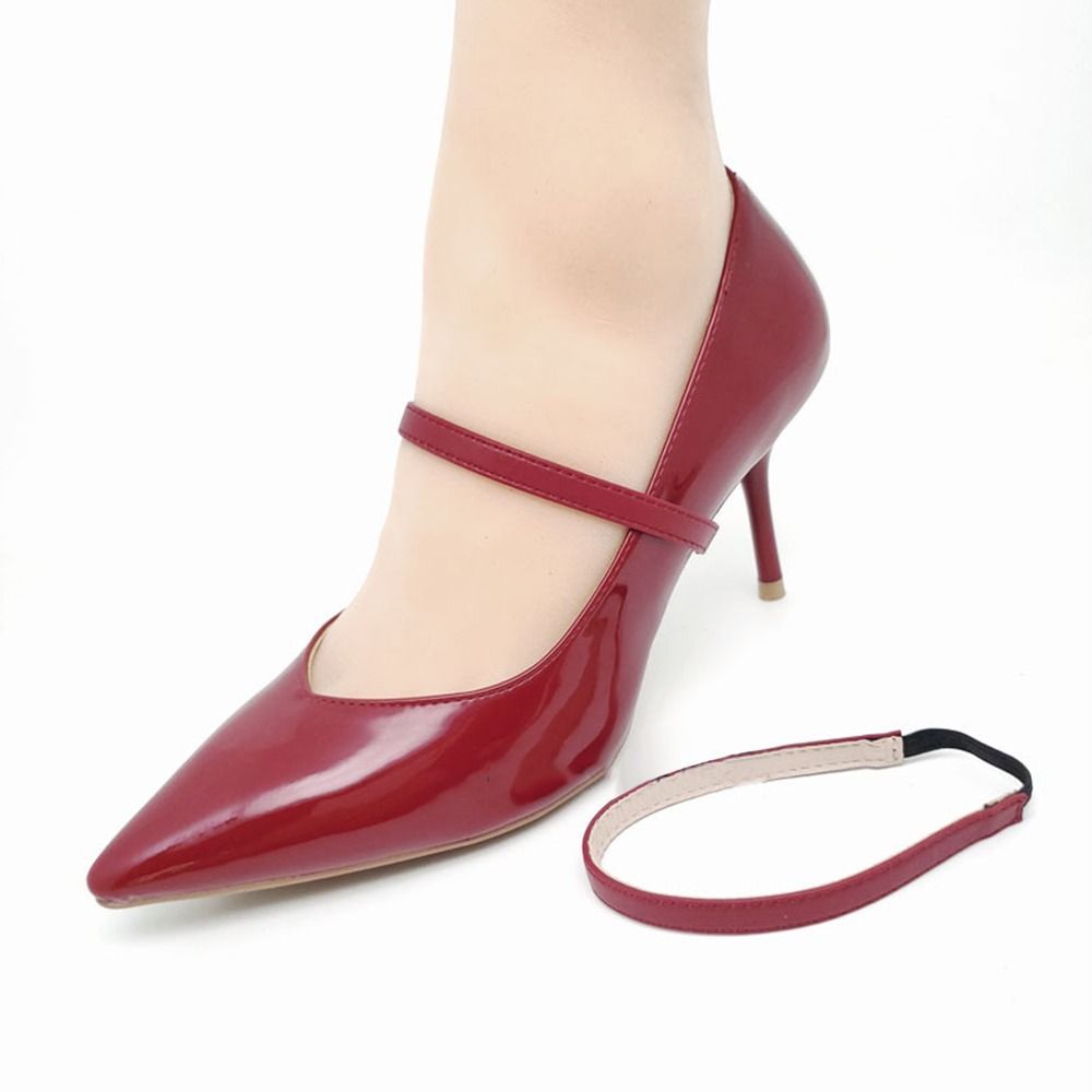 Fashion Convenient Anti-Loose Adjustable Detachable Leather Fixed Shoes Strap for Woman Shoelaces for High Heels