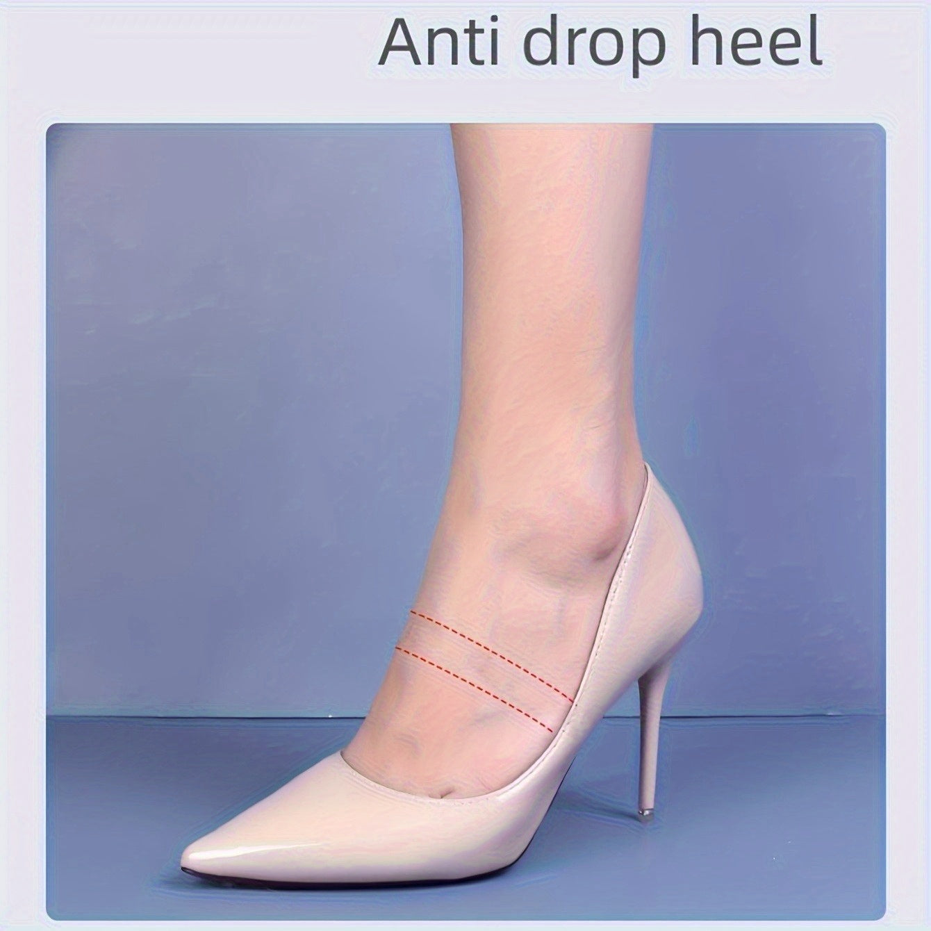 10pcs Transparent Silicone Shoe Straps for High Heels - Anti-Slip Elastic Heel Grips for Women'S Pumps, Sandals & Party Shoes, Comfortable No-Slip Accessories, Secure Fit for Stability & Comfort, Invisible Gel Straps, Shoe Accessories