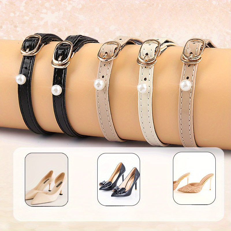 1 Pair Minimalist No-Tie Heel Straps, Universal Shoe Accessories for High Heels