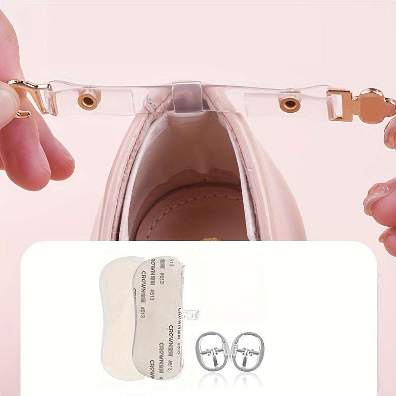 2 Pair Adjustable Shoelaces for High Heels Shoe Belts High Heels Straps Band Detachable Shoe Ankle Straps Shoelaces, Without Battery