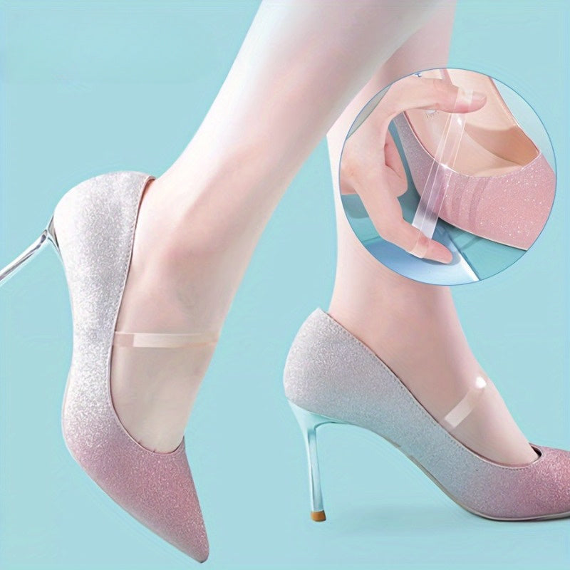 Clear Shoe Laces Invisible 1\u002F5\u002F10 Pairs Clear Silicone No-Slip Shoe Laces | Women's Shoe Accessories for Holding Loose Shoes Dancing High Heels Mule