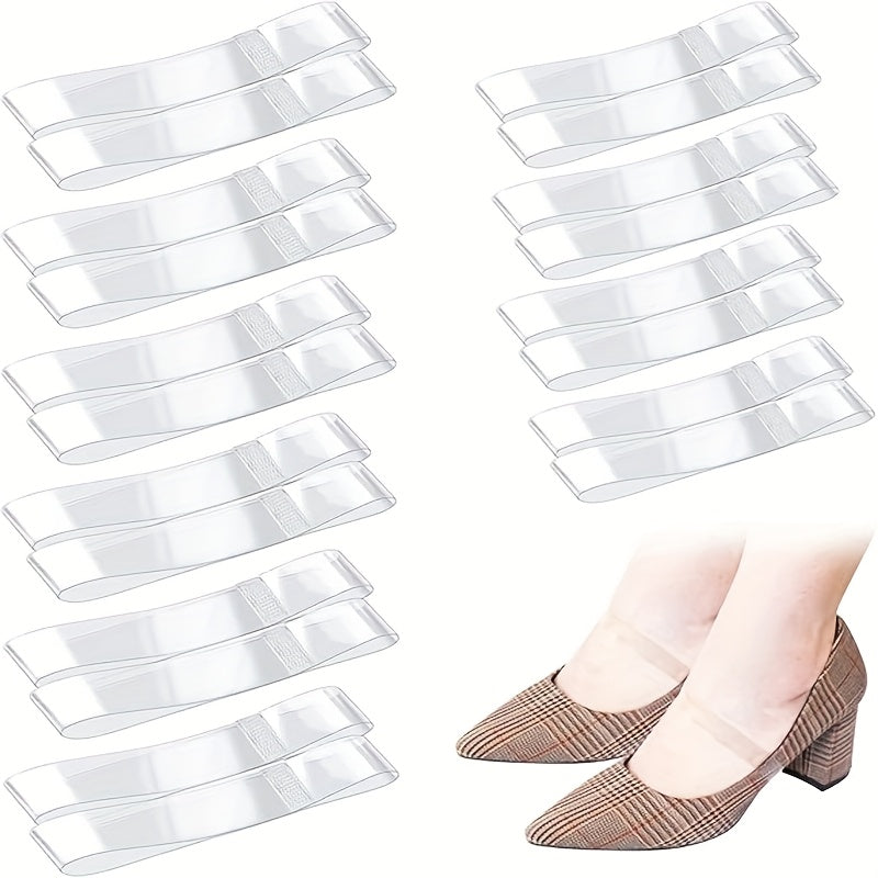 Clear Shoe Laces Invisible 1\u002F5\u002F10 Pairs Clear Silicone No-Slip Shoe Laces | Women's Shoe Accessories for Holding Loose Shoes Dancing High Heels Mule