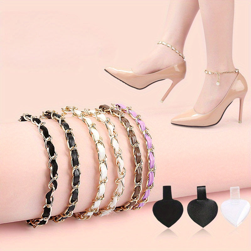 1 Pair Universal Chain Strap for Shoes, High Heel Straps without Security, Drop-Heeled Shoe Laces